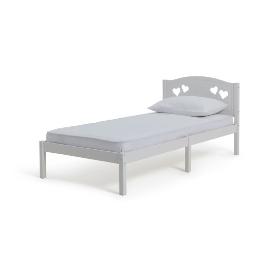 Home Mia Single Bed Frame - White | Modern Sturdy Bedroom ( B Grade )