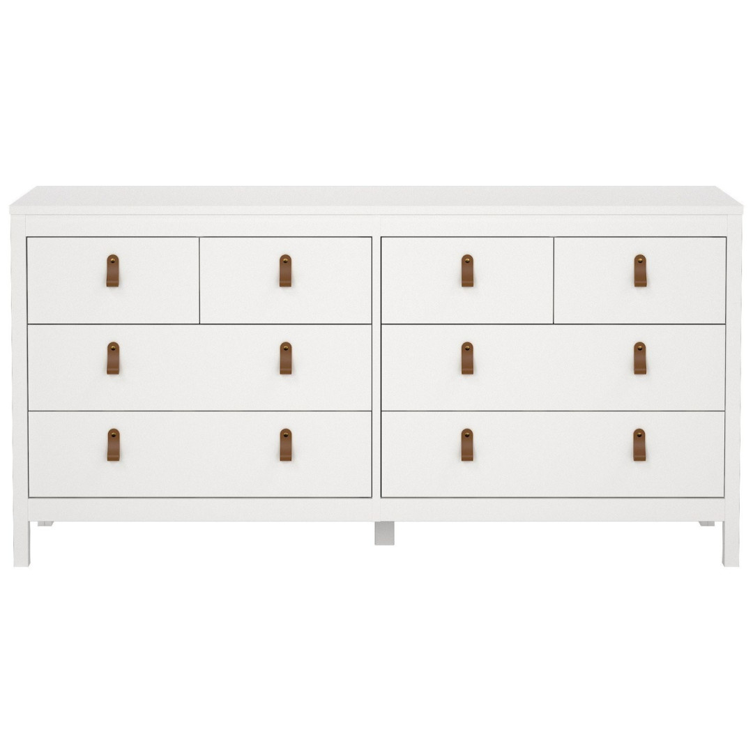 Tvilum Madrid 8 Drawer Chest - White | Modern Bedroom Storage Tvilum Madrid 8 Drawer Chest - White | Modern Bedroom Storage