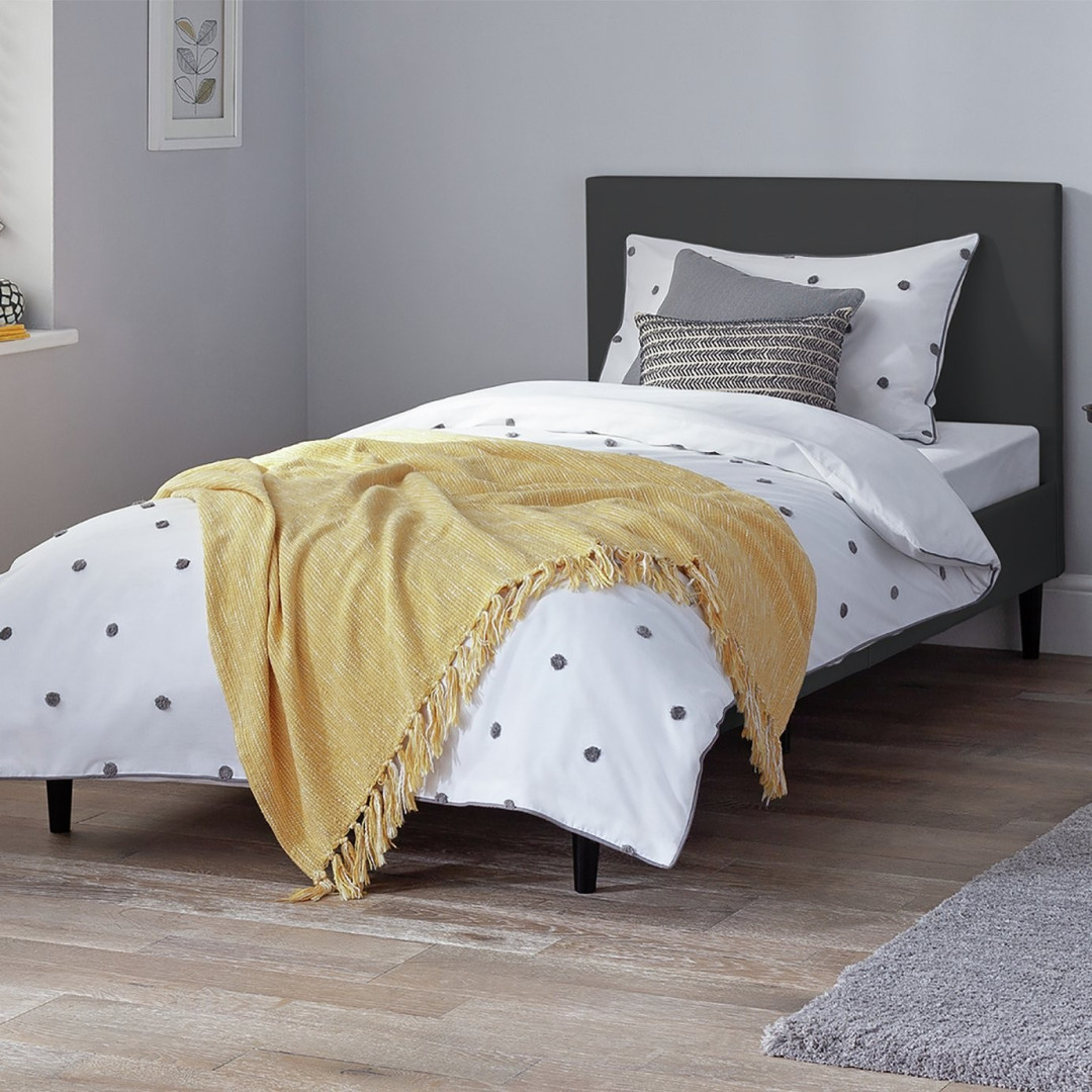 Skylar Single Bed Frame - Black Skylar Single Bed Frame - Black