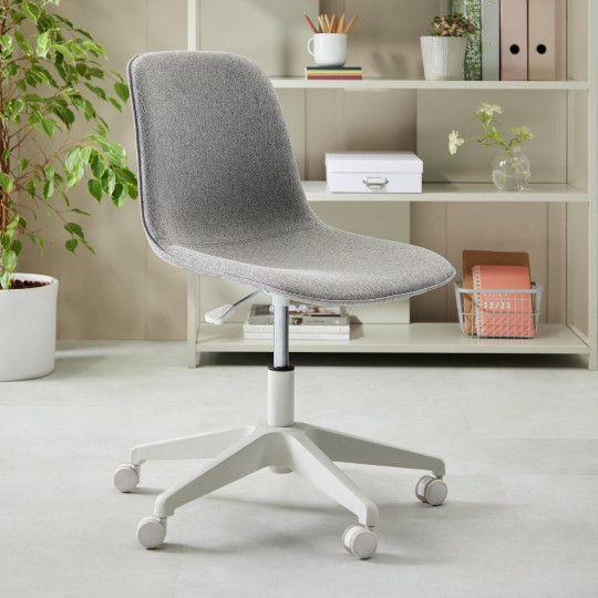 Hallie Fabric Office Chair - Grey