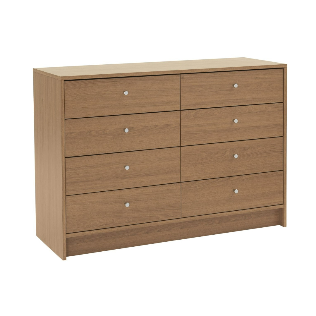 Home Malibu 8 Drawer Chest - Oak Effect | Smart Clothing Organization Home Malibu 8 Drawer Chest - Oak Effect | Smart Clothing Organization