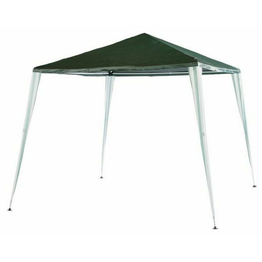 Home 2.7m x 2.7m Garden Gazebo - Green | Outdoor Patio Canopy Tent for Parties