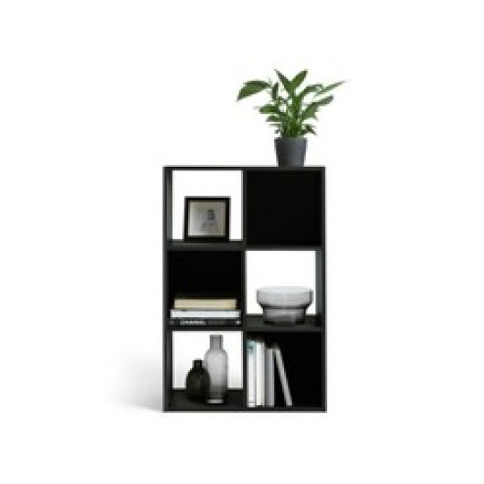 Home Squares 6 Cube Storage Unit - Black ( B Grade )
