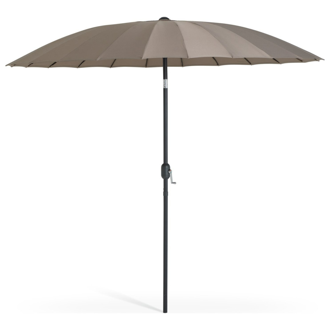 Shanghai 2.7m Garden Parasol - Taupe Shanghai 2.7m Garden Parasol - Taupe
