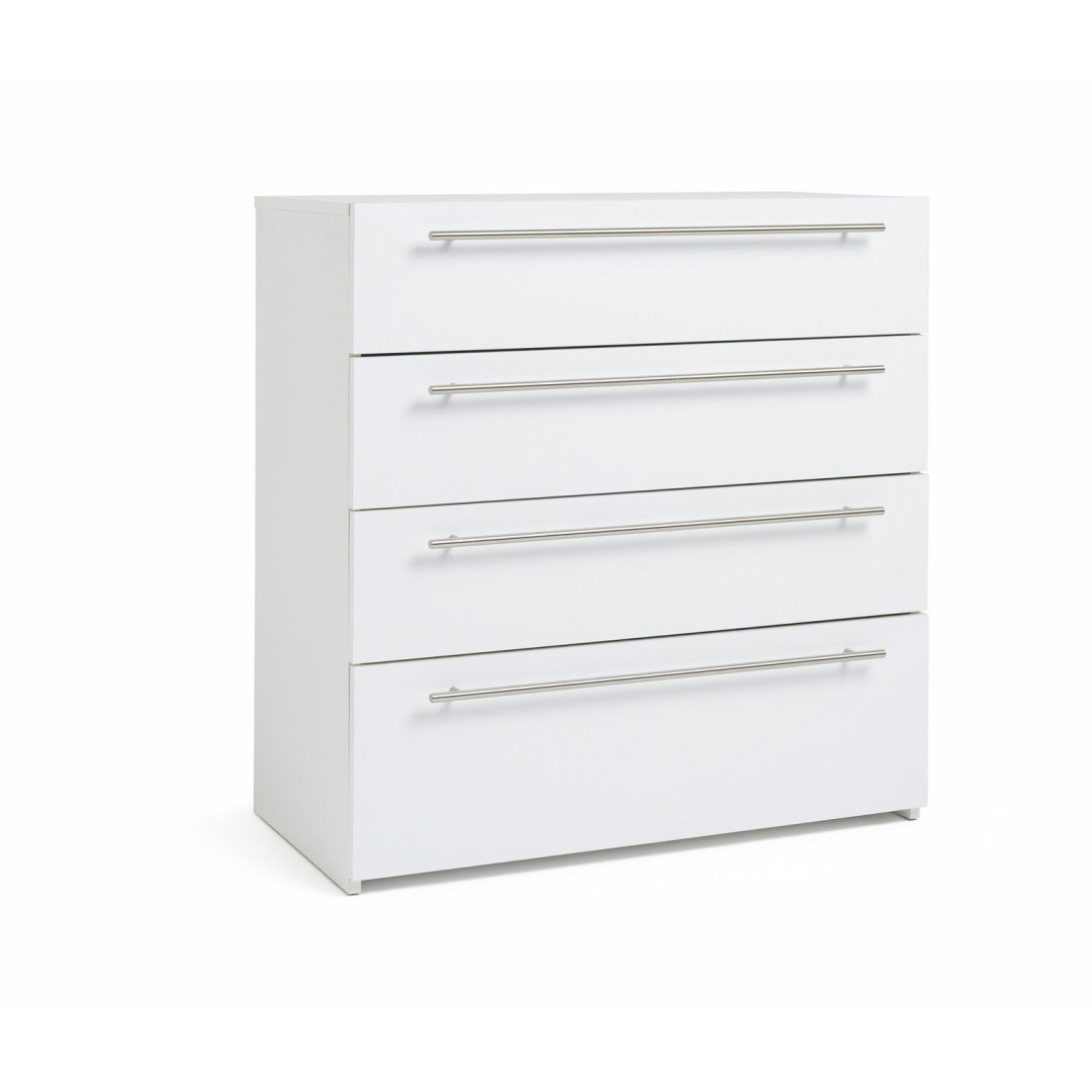 Atlas 4 Drawer Chest - White | Clean Interior Styling Atlas 4 Drawer Chest - White | Clean Interior Styling