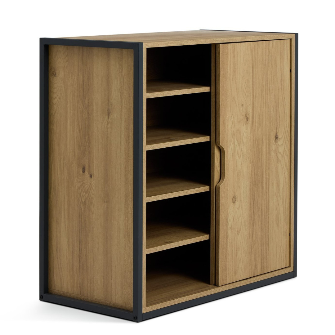 Home Loft Living Shoe Storage Cabinet - Oak | Loft style shoe organizer Home Loft Living Shoe Storage Cabinet - Oak | Loft style shoe organizer