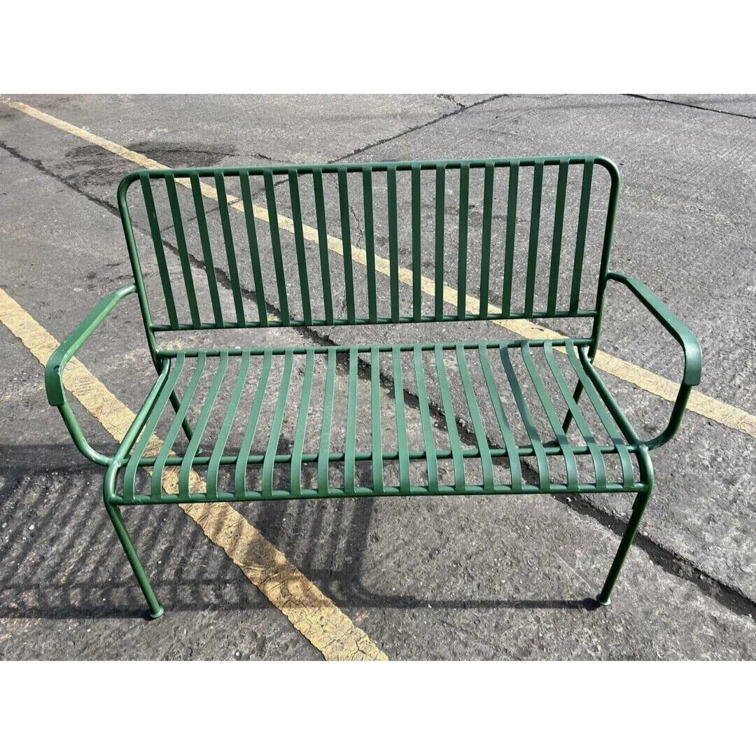 Indu 2 Seater Metal Garden Bench - Green Indu 2 Seater Metal Garden Bench - Green