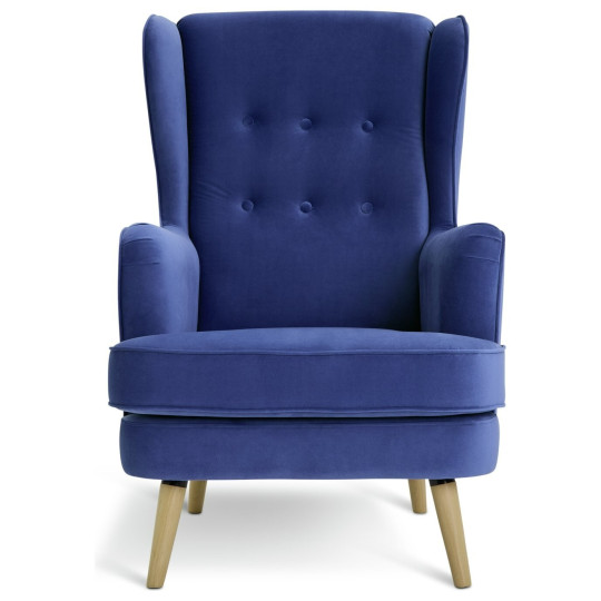 Callie Velvet Chair - Cornflower Blue | Upholstered Accent Seating