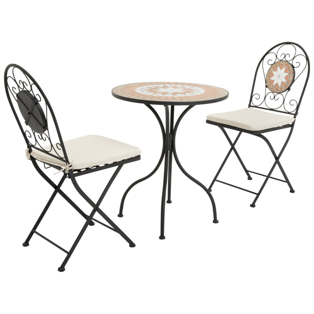 Genoa 2 Seater Metal Garden Bistro set - Black ( B Grade ) Genoa 2 Seater Metal Garden Bistro set - Black ( B Grade )