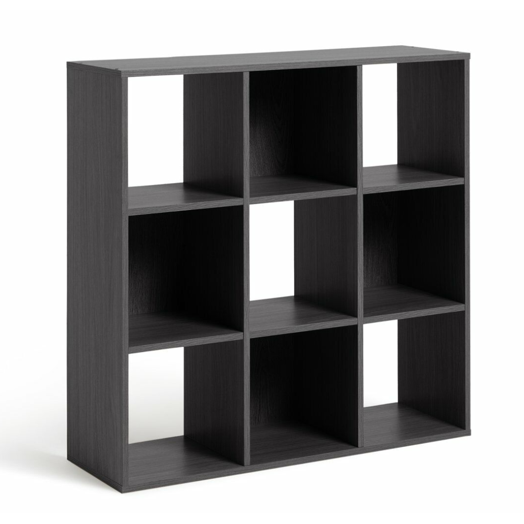 Home Squares 9 Cube Storage Unit Black | Modular Organizer Shelf Living Bedroom Home Squares 9 Cube Storage Unit Black | Modular Organizer Shelf Living Bedroom