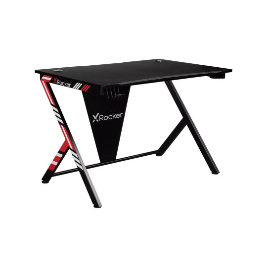 X Rocker Arteon Gaming Desk Red | Ergonomic PC Computer Desk for Gamers Home