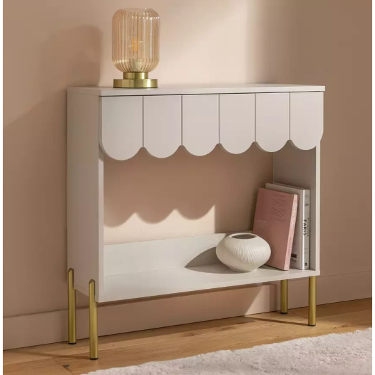 Fala 1 Drawer Console Table Natural | Hallway Storage Furniture Unit