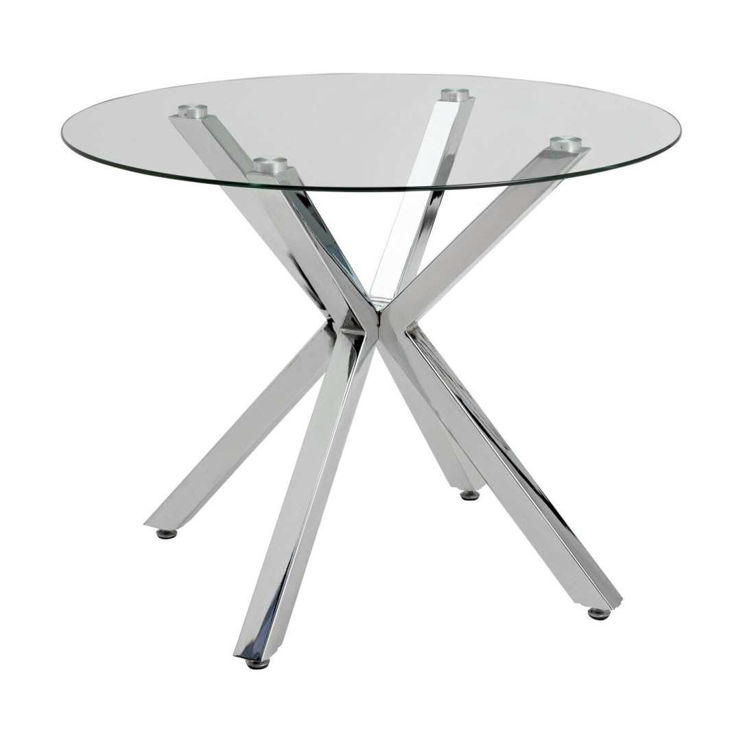 Alice 4 Seater Dining Table - Chrome Alice 4 Seater Dining Table - Chrome