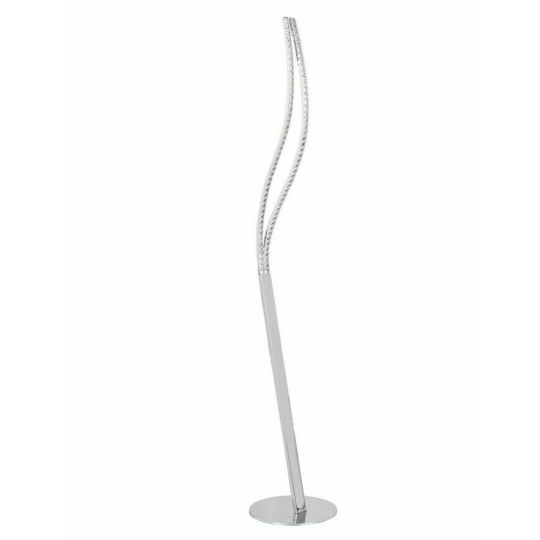 Sophia LED Floor Lamp - Chrome | Modern Standing Light Living Room Home Lighting