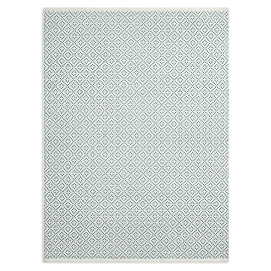 Modern Country Diamond Blue Flatweave Rug -230x160cm