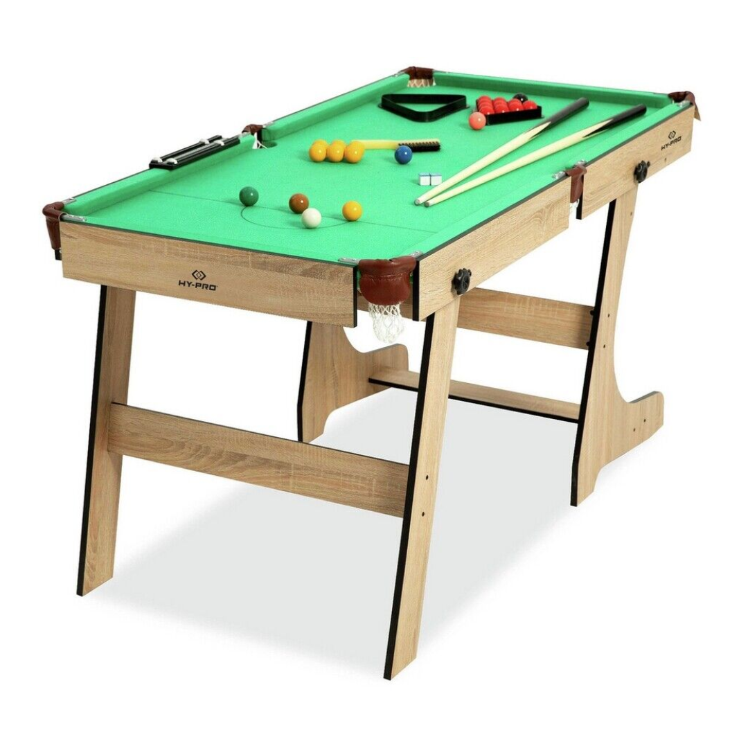 Hy Pro 5ft Folding Snooker Pool Table | Compact Home Game Table Free Delivery Hy Pro 5ft Folding Snooker Pool Table | Compact Home Game Table Free Delivery