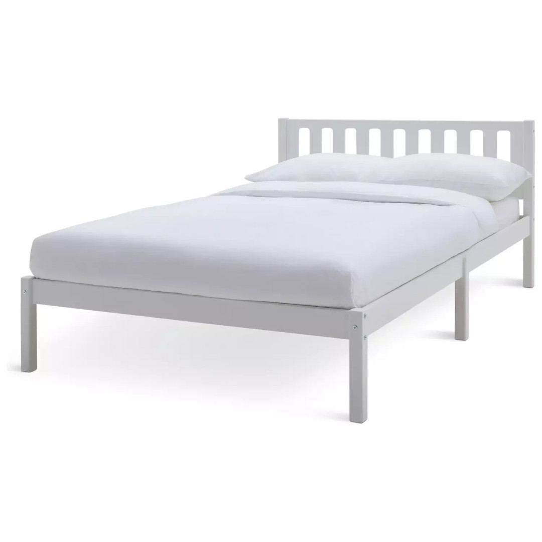 Ronnie Small Double Bed Frame - White Ronnie Small Double Bed Frame - White