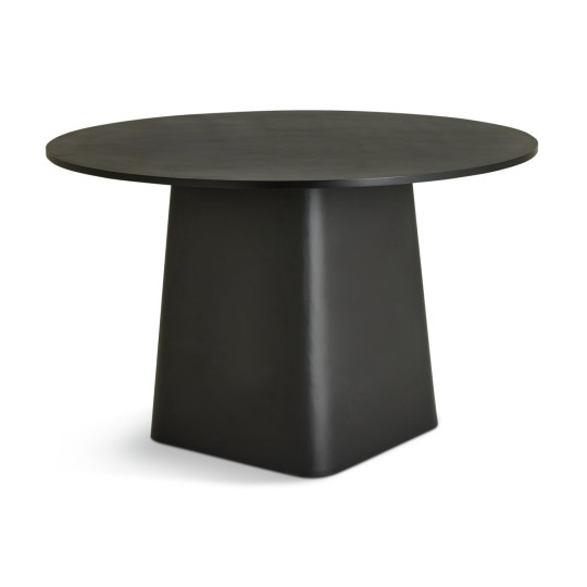 Arelo Round 4 Seater Dining Table - Black | Modern Family Dining
