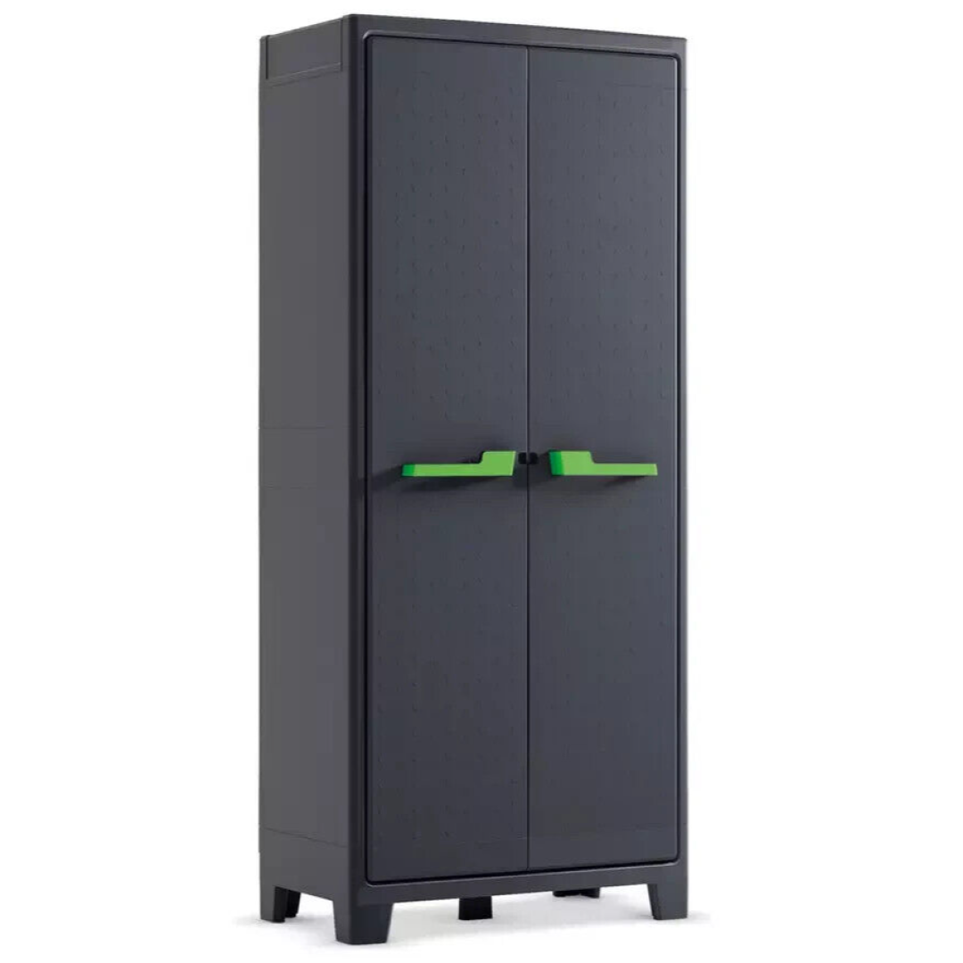 Keter Moby Tall Storage Cupboard - Grey Keter Moby Tall Storage Cupboard - Grey