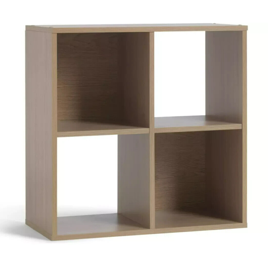 Squares 4 Cube Storage Unit - Oak Effect Squares 4 Cube Storage Unit - Oak Effect