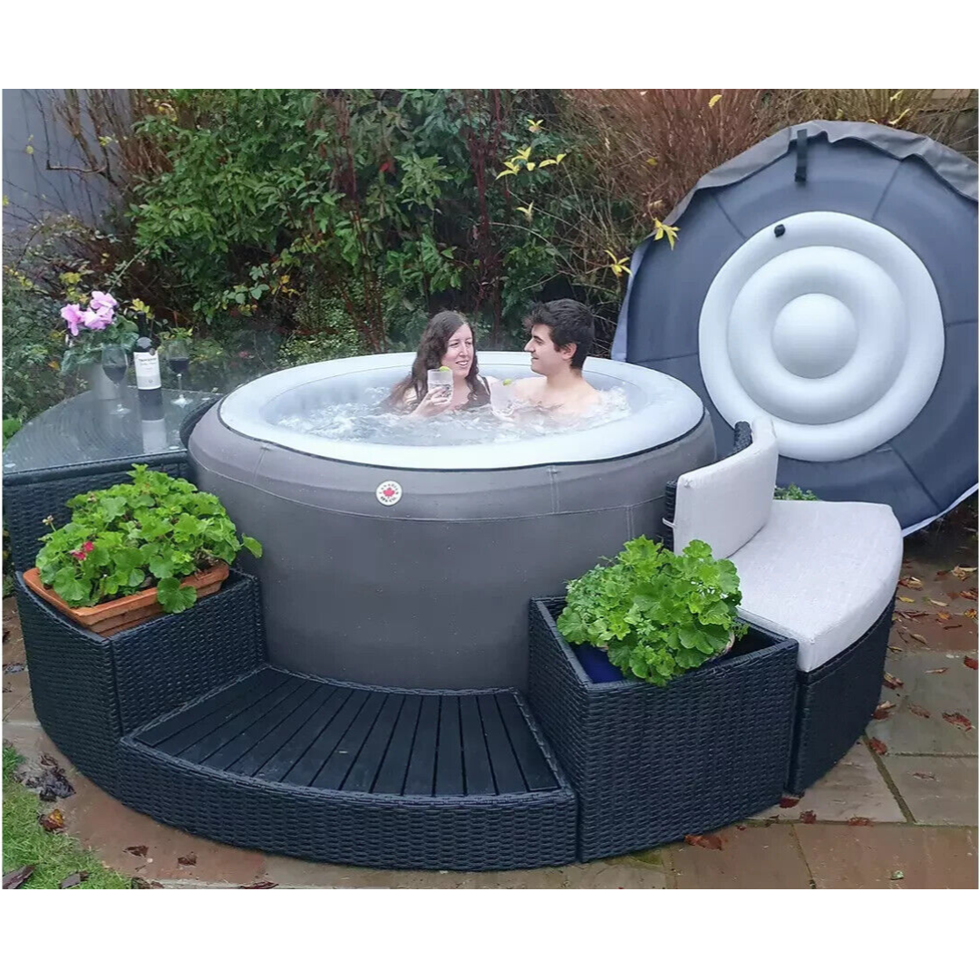 Canadian Spa Grand Rapids V2 4 Person Hot Tub | Inflatable Outdoor Jacuzzi Spa Canadian Spa Grand Rapids V2 4 Person Hot Tub | Inflatable Outdoor Jacuzzi Spa