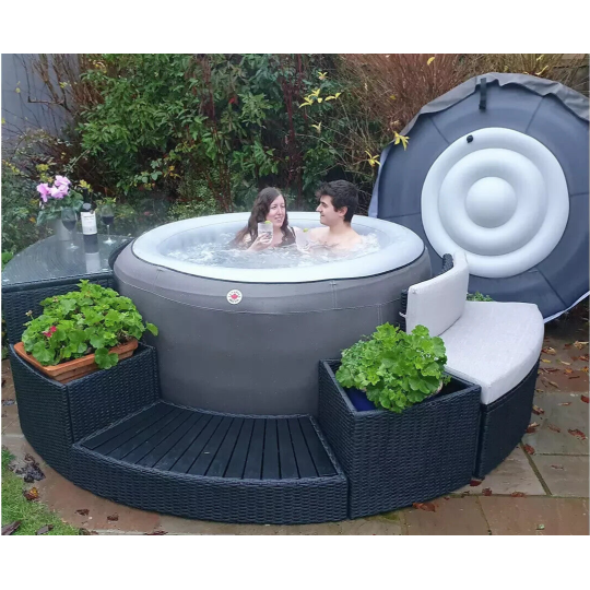 Canadian Spa Grand Rapids V2 4 Person Hot Tub | Inflatable Outdoor Jacuzzi Spa