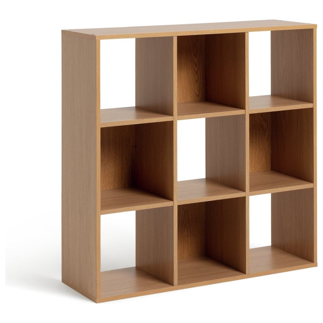 Home Squares 9 Cube Storage Unit - Oak Effect | Organizer Storage Home Squares 9 Cube Storage Unit - Oak Effect | Organizer Storage