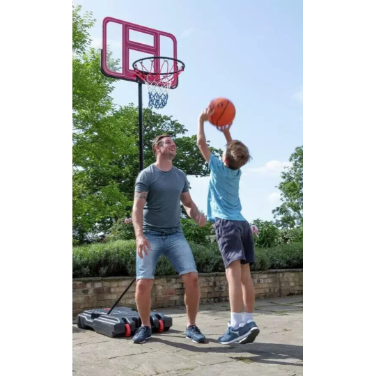 Opti Clear Portable Adjustable Basketball Hoop and Backboard | Outdoor Sports
