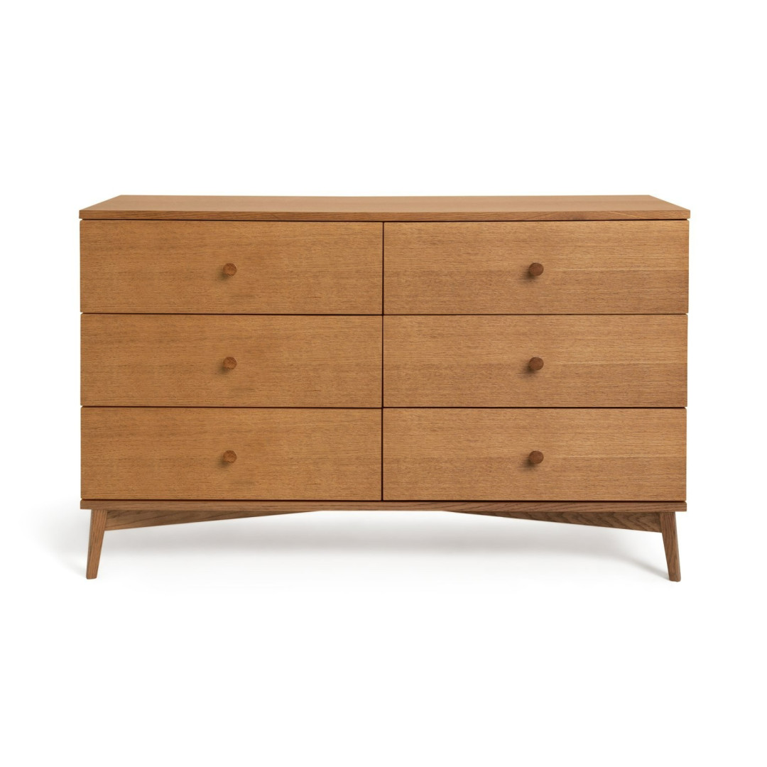 Kirk 6 Drawer Chest - Walnut | Rich Wood Aesthetic Kirk 6 Drawer Chest - Walnut | Rich Wood Aesthetic