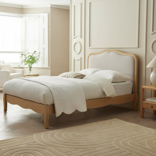 Margot Double Bed Frame - Natural | Natural wood bed