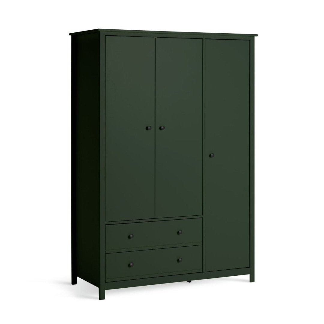 Brooklyn 3 Door Wardrobe - Green | Spacious Clothing Organization Brooklyn 3 Door Wardrobe - Green | Spacious Clothing Organization