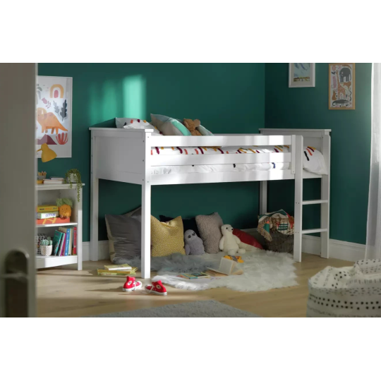 Brooklyn Mid Sleeper Bed Frame - White ( B Grade )