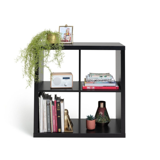 Squares Plus 4 Cube Storage Unit - Black