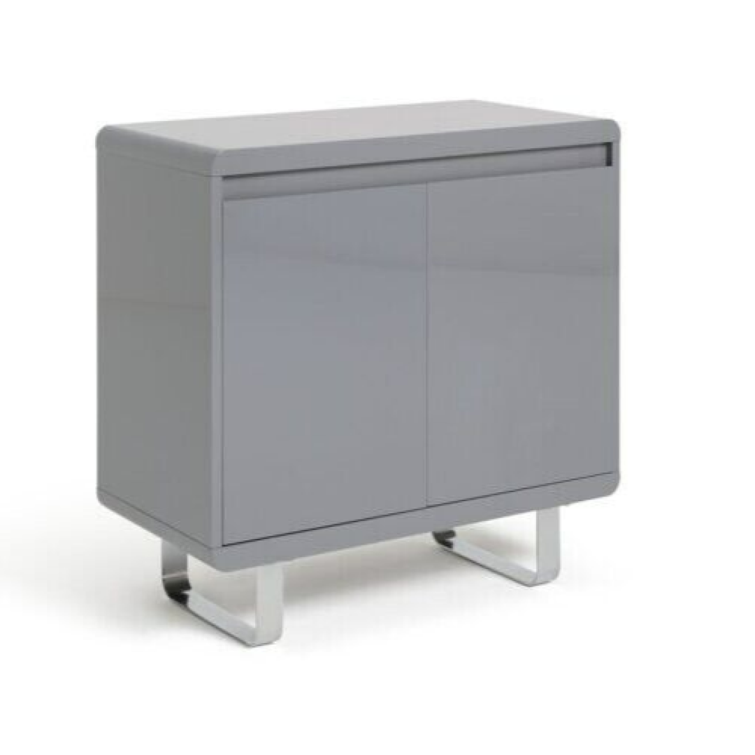 Home Sleigh 2 Door Sideboard - Gloss Grey Home Sleigh 2 Door Sideboard - Gloss Grey