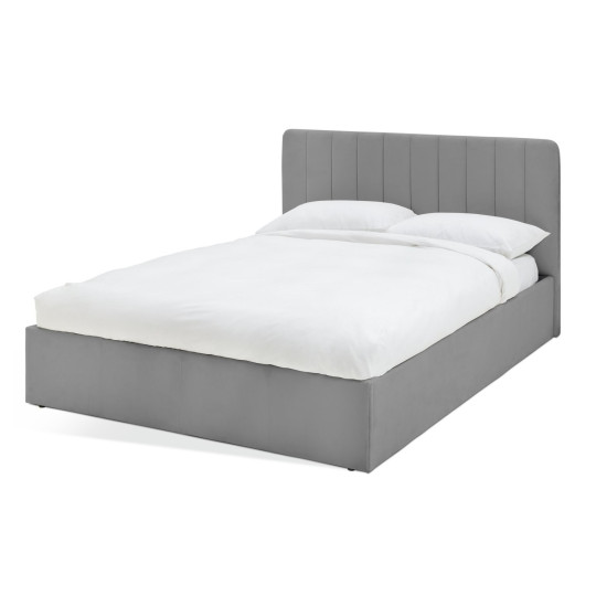 Pandora Small Double End Lift Ottoman Bed - Grey (B GRADE)
