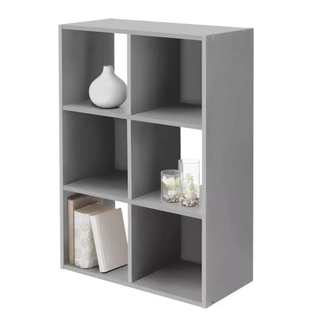 Home Squares 6 Cube Storage Unit - Grey | Modern Grey Shelf Organizer Storage Home Squares 6 Cube Storage Unit - Grey | Modern Grey Shelf Organizer Storage
