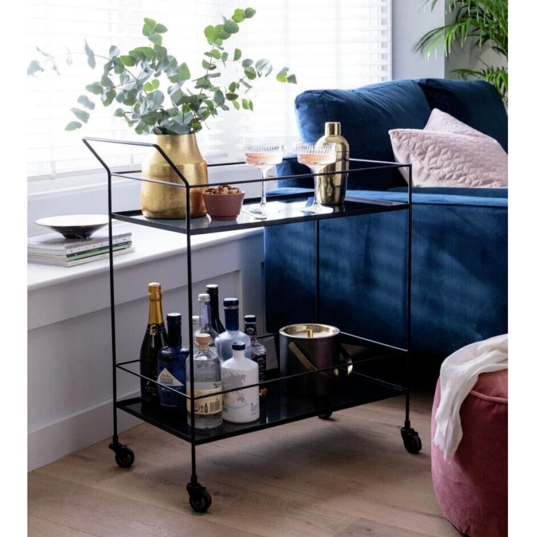 Monroe Drinks Trolley - Black Monroe Drinks Trolley - Black