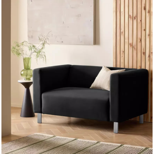 Home Moda Fabric 2 Seater Sofa - Grey | Compact Lounge Design