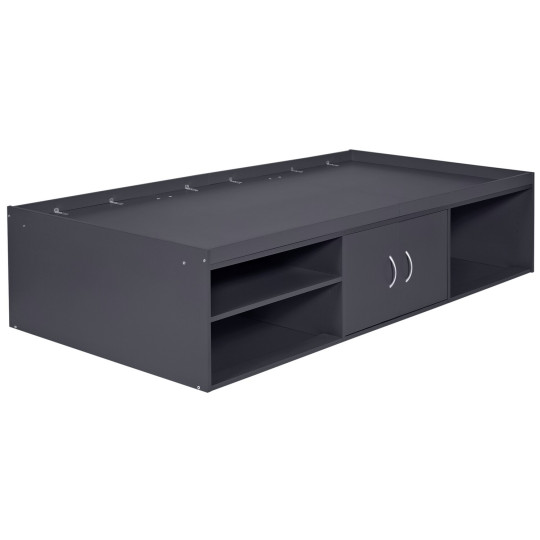 Freddie Cabin Bed Frame - Anthracite | Grey Kids Storage Bed Frame with Drawers