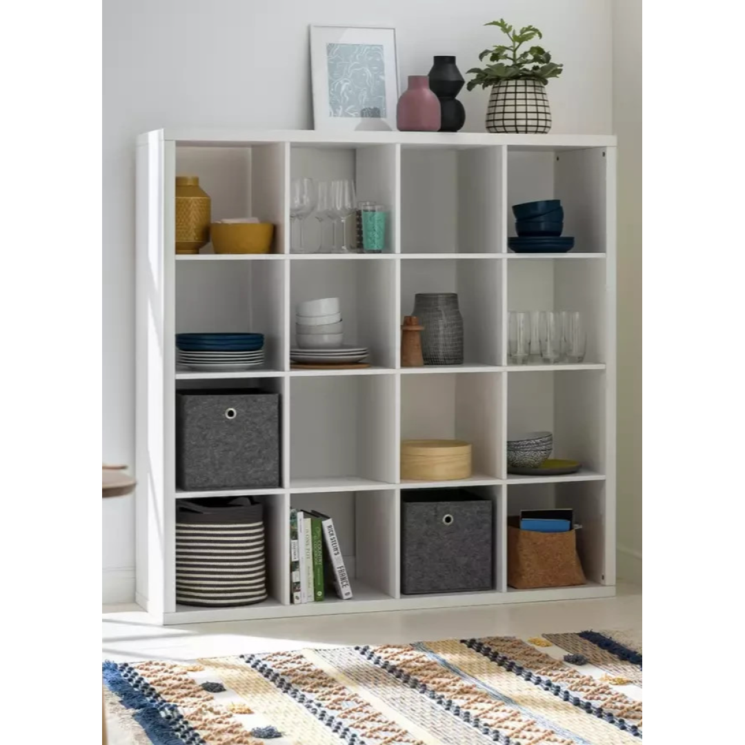 Squares Plus 16 Cube Storage Unit - White | Modular Home Storage Squares Plus 16 Cube Storage Unit - White | Modular Home Storage