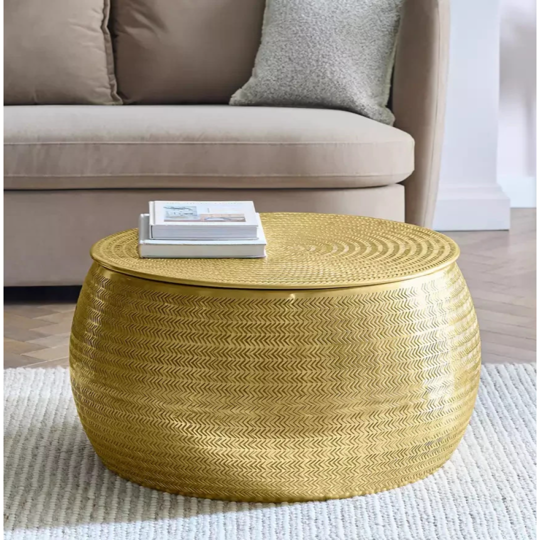 Sona Storage Coffee Table Brass | Modern Living Room Furniture Sona Storage Coffee Table Brass | Modern Living Room Furniture