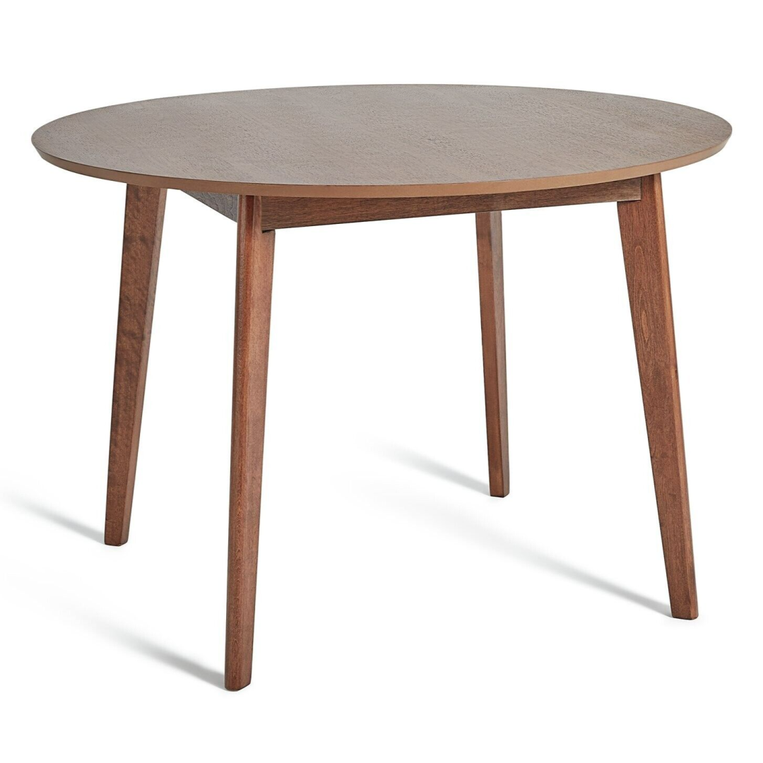Skandi Walnut Veneer Round 4 Seater Table Skandi Walnut Veneer Round 4 Seater Table