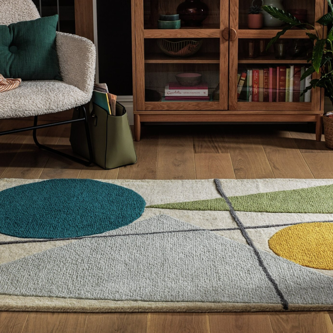 Forma Geometric Wool Flatweave Rug - 170x120cm Forma Geometric Wool Flatweave Rug - 170x120cm