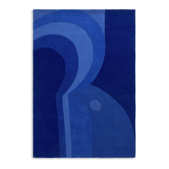60 Ripple Rug by Simone Brewster - 160x230cm - Blue