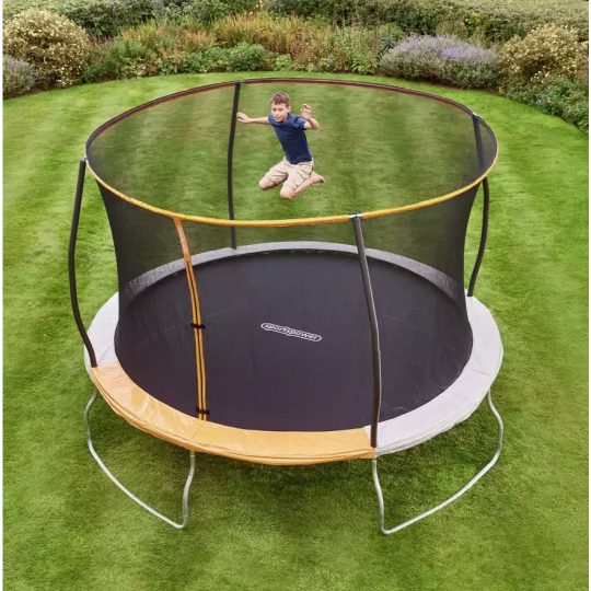 Sportspower 10ft Outdoor Kids Trampoline with Enclosure