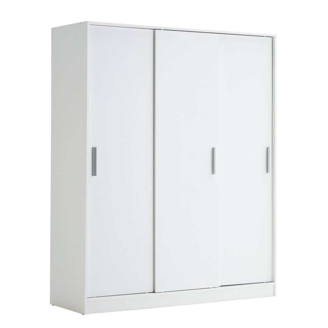 Home Nova 3 Door Sliding Wardrobe - White Home Nova 3 Door Sliding Wardrobe - White