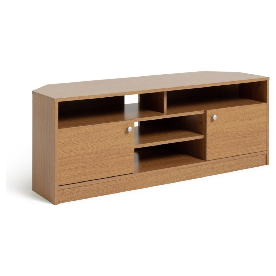 Home Corners 2 Door TV Unit - Natural | TV Stand with Storage Home Corners 2 Door TV Unit - Natural | TV Stand with Storage