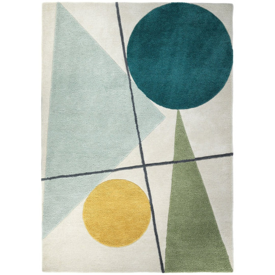 Forma Geometric Wool Flatweave Rug - 240x170cm