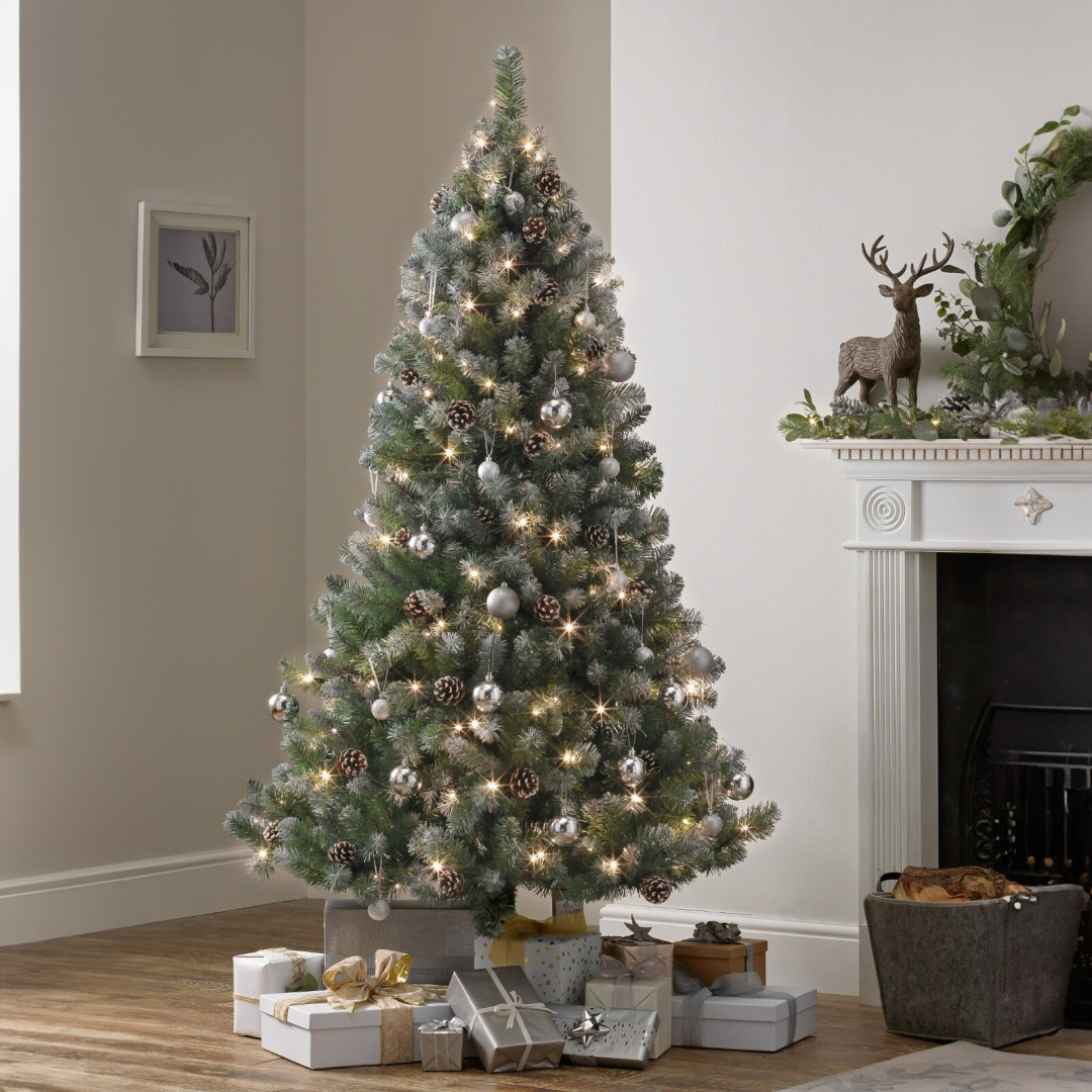 6ft Pre lit Blue Oscar With Pine Cone Christmas Tree 6ft Pre lit Blue Oscar With Pine Cone Christmas Tree