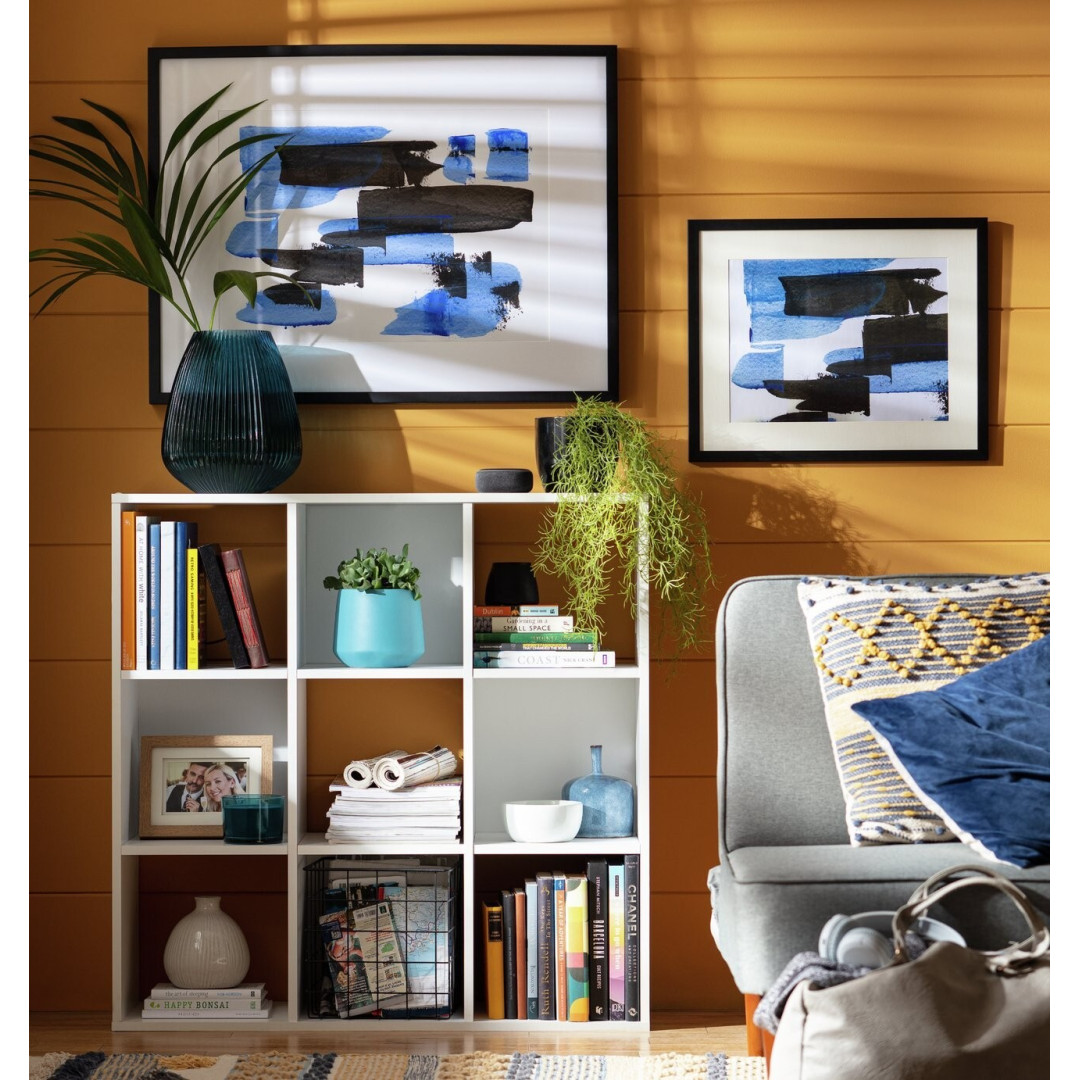 Squares 9 Cube Storage Unit - White | White Cube Shelf Storage Organizer Squares 9 Cube Storage Unit - White | White Cube Shelf Storage Organizer